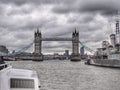 Tower Bridge in winter Royalty Free Stock Photo