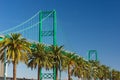 Vincent Thomas Bridge in San Pedro - Los Angeles Royalty Free Stock Photo