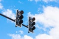 image of traffic light, the light is fail. symbolic for error Royalty Free Stock Photo