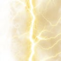 The image is transparent, showcasing hot yellow lightning with abstract electrical plasma Royalty Free Stock Photo