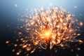 an image of a tree with flames coming out of it Royalty Free Stock Photo