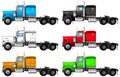 Image of truck kenworth w900. Royalty Free Stock Photo