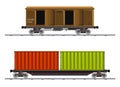 The image of two cargo carriage