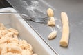 Image of typical italian pasta preparation called gnocchi 2 Royalty Free Stock Photo