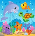 Image with undersea theme 2 Royalty Free Stock Photo