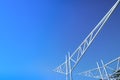 an image of unfinished metal trusses Royalty Free Stock Photo