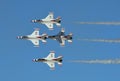 USAF Thunderbirds flying in formation Royalty Free Stock Photo