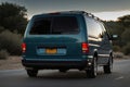 An image of VAN rear view Royalty Free Stock Photo