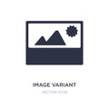 image variant icon on white background. Simple element illustration from UI concept