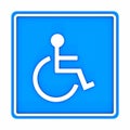 Image of various road disability sign symbol isolated on a white background. 3D rendering Royalty Free Stock Photo