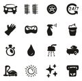 Car Wash Icons Freehand Fill Royalty Free Stock Photo