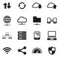 Data Transfer Icons Royalty Free Stock Photo