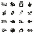 Organic Food Icons Royalty Free Stock Photo