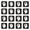 Stress & Pressure Icons White On Black