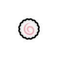 Kamaboko Fish Cake, Japanese Food Icon Royalty Free Stock Photo