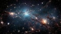 Image of a very large galaxy in the sky Royalty Free Stock Photo