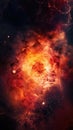 An image of a very large star in the sky. AI generative image. Royalty Free Stock Photo