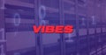 Image of vibes over violet server room