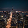 View of Toronto City from above - Toronto, Ontario, Canada made with Generative AI Royalty Free Stock Photo