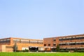 View of typical American school building exterior