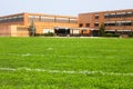 View of typical American school building exterior