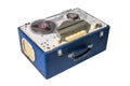 Image of Vintage homemade soviet magnetic audio tape reel-to-ree Royalty Free Stock Photo