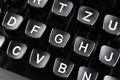 An Image of a vintage typewriter keyboard Royalty Free Stock Photo