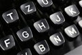 An Image of a vintage typewriter keyboard Royalty Free Stock Photo