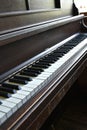 Vintage Upright Piano Keys Royalty Free Stock Photo