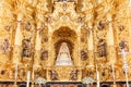 A Image of the Virgen del Rocio, inside of the Ermita del Rocio, hermitage sited in the village