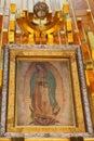 Image of the virgen de guadalupe in  Basilica of Guadalupe, mexico VII Royalty Free Stock Photo