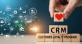 Customer Loyalty Program and CRM Digital Strategy Royalty Free Stock Photo