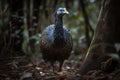 Image of a vulture guineafowl in the wild on nature background. Wildlife Animals. Birds. Illustration, generative AI Royalty Free Stock Photo