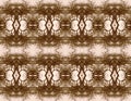 SEPIA AND WHITE REPEAT PATTERN WITH DETAILED NETWORK