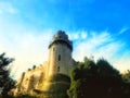 Warwick Castle on a cold day Royalty Free Stock Photo