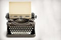 Old vintage typewriter, isolated on white background Royalty Free Stock Photo