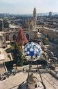 View from the Tower of David Museum of Chihuly Exhibit at The Citadel in Jerusalem