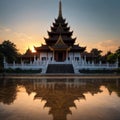 Wat Thung Setthi, Khon Kaen is top ten beautiful temple in Thailand. There has beautiful pagoda, Khon Kaen, Thailand.