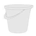 Image of water bucket Royalty Free Stock Photo