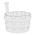 Image of water bucket Royalty Free Stock Photo
