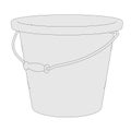 Image of water bucket Royalty Free Stock Photo