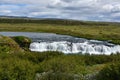 Faxafoss or Faxi waterfall in Iceland Royalty Free Stock Photo
