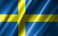 Image of the waving flag Sweden.