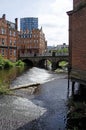 Weir overflow of River Don, Sheffield Royalty Free Stock Photo