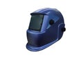 Welding helmet isolated on a white background Royalty Free Stock Photo