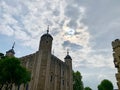 London White Tower in Tower of London Royalty Free Stock Photo