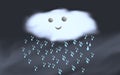 An image of whiteand gray cloud. Royalty Free Stock Photo