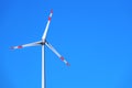 Wind energy detail blue sky