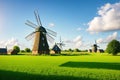 Wind mill Sint Janshuismolen made with Generative AI