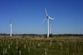 An image of windturbine generator in the blue sky background Royalty Free Stock Photo